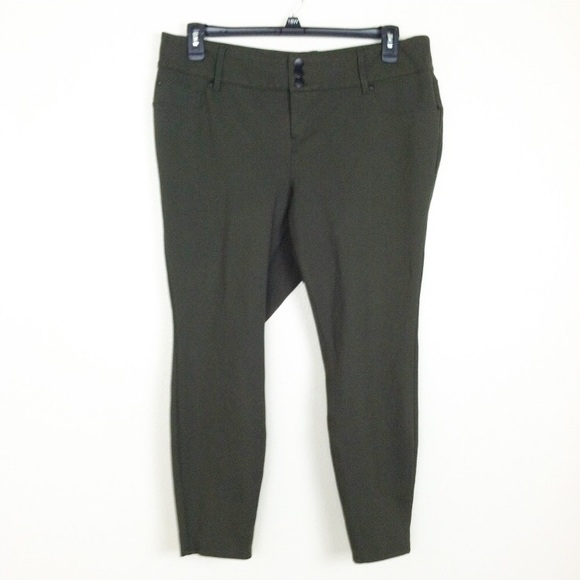 torrid Pants - Torrid Cropeed Legging Pants Olive Green 18S #664